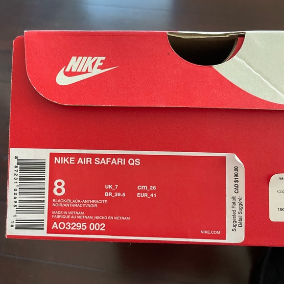 Nike Air Safari QS blackout triple black - Picture 2 of 4